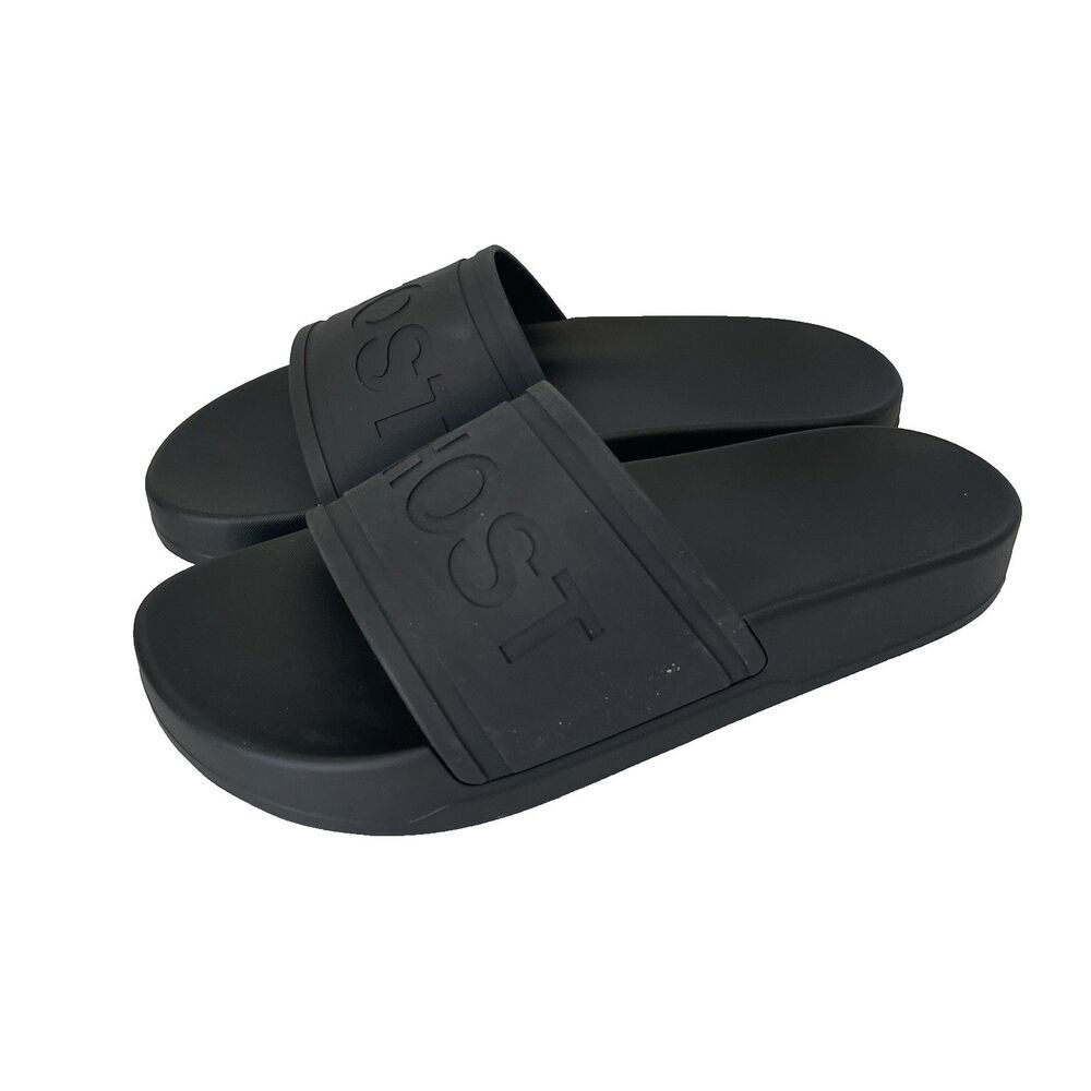 Ghost Golf Club Slides 1.0 Slip-On Sandals Black Athletic Unisex Size M 9/W 10.5